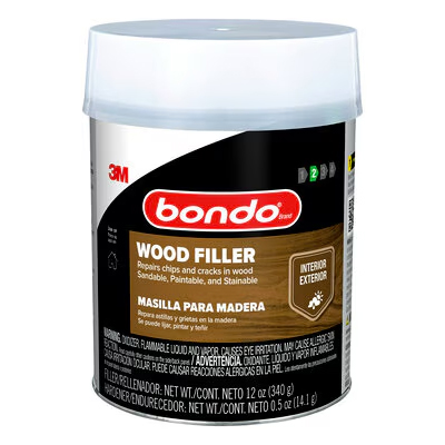 Bondo Wood Filler WF-PT-ES, 12 oz (340.19 g), 8 per case