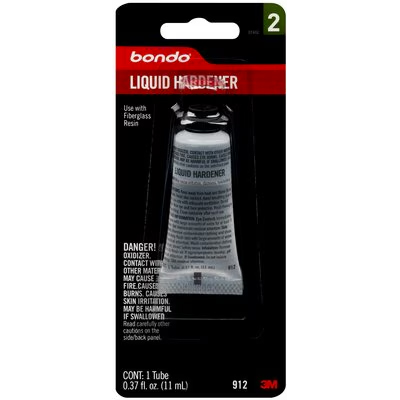 Bondo Liquid Hardener, 00912SRP, 0.37 oz, 6 per case