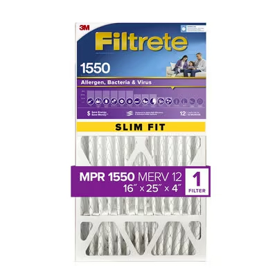 Filtrete Ultra Allergen Reduction Deep Pleat Filter NDP01-4S-4, 16 in x 25 in x 4 in , 1/Pack, 4/case