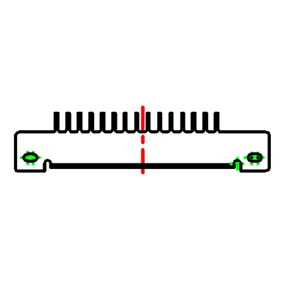 TDA080P208 Tape Guide W/ Hardware