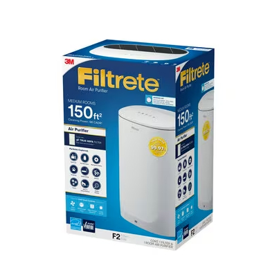 Filtrete Room Air Purifier FAP-C02WA-G2, Medium Room, 150 Sq Ft