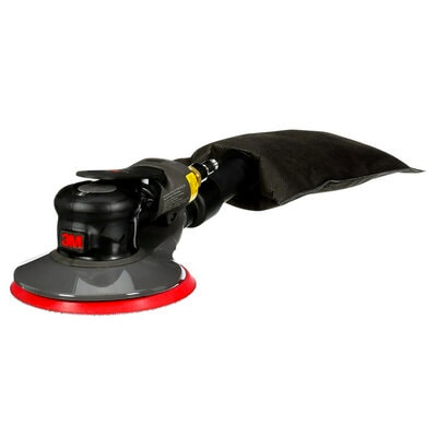 3M Xtract Pneumatic Random Orbital Sander, 88959, 6 in, Self-Generated Vacuum, 5/16 in Orbit, 1 ea/Case