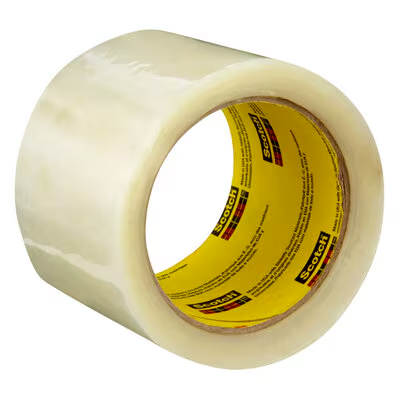 Scotch High Tack Box Sealing Tape 373+, Clear, 72 mm x 50 m, 24 Rolls/Case