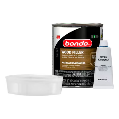 Bondo Wood Filler WF-PT-ES, 12 oz (340.19 g), 8 per case