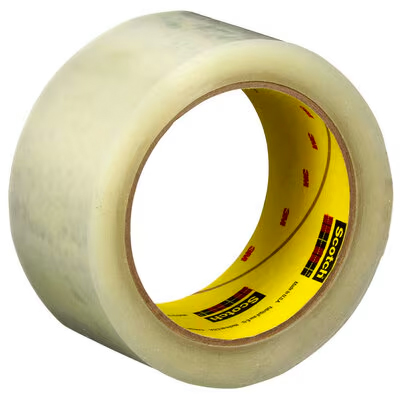 Scotch High Tack Box Sealing Tape 375+, Clear, 48 mm x 50 m, 36 per case