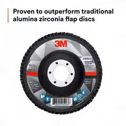 3M™ Flap Disc 769F, 40+, T29 Quick Change, 4-1/2 in x 5/8 in-11, 10 ea/Case