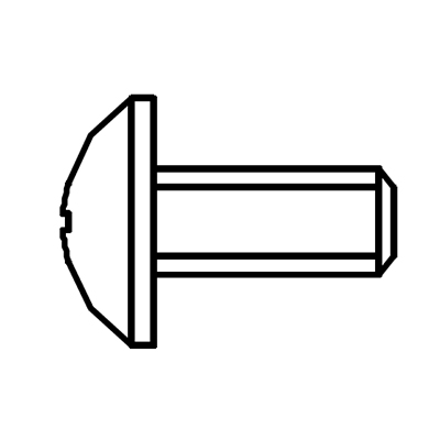 TDA080P302 Interior Screw 1/8